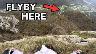 Intense Wingsuit Road Flyby | Ridge Track