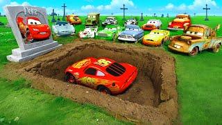 Lightning McQueen IS GETTING READY FOR BURIAL! McQueen GRAVE & MONUMENT HAVE BEEN FOUND! Pixar Cars