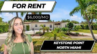 Luxury Living in Keystone Point: 3 bed/2 bath Stunning North Miami Rental with Spacious Backyard! 