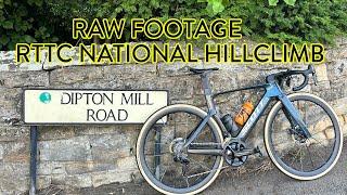 Raw Footage - RTTC National Hill Climb Course 2024 - Dipton Mill Road organised by Muckle CC