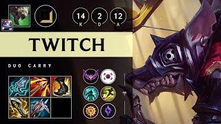 Twitch ADC vs Mel - KR Master Patch 25.12