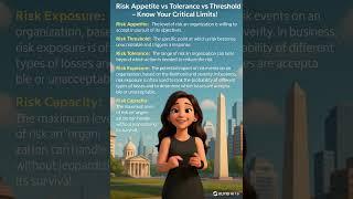 “Risk Appetite vs Tolerance vs Threshold – Know Your Critical Limits!” #RiskManagement #RiskAppetite