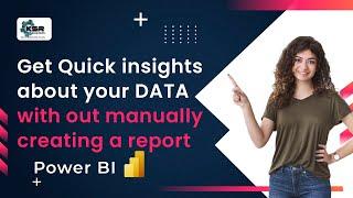 Get Quick insights about your data without  creating a report manually | KSR DATAVIZON