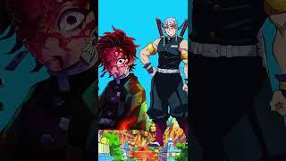 Tangiro vs demon slayer characters #demonslayer #animeedit #anime #tanjiro #shorts