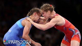 USA's Amit Elor CEDES NOTHING to Wiktoria Choluj in wrestling QF | Paris Olympics | NBC Sports