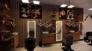 Barber Shop Design Animation