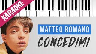 Matteo Romano | Concedimi // Piano Karaoke con Testo