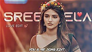 YOU & ME SONG EDIT | SHUBH | SREELEELA LOVE EDIT | GUNTUR KARMA MOVIE EDIT | #viral #shorts