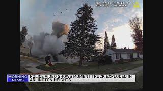 Video shows explosion of Arlington Heights garbage truck; debris flew 'several blocks'