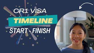 CR-1 Visa TIMELINE from Start to Finish (I-130 - Greencard) 