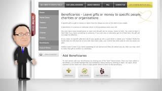 Online Wills UK - Beneficiaries Screen