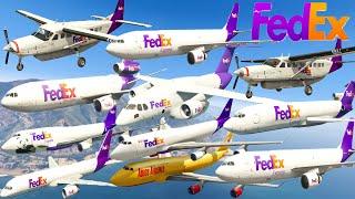 GTA V: Every FedEx Airplanes Best Extreme Longer Crash and Fail Compilation