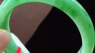 @翠色珠寶 翡翠直播 飘阳绿手镯，种老水足，色阳青翠，完美，贵气，正圈57/12.6/7.7 翡翠現貨上新 2021年#翡翠 #shorts