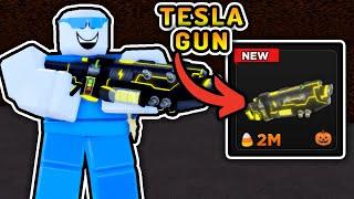 SHOWCASING THE TESLA GUN IN ROBLOX FLAG WARS!