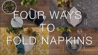 Four More Chic & Easy Napkin Folds | Party Rental Ltd.