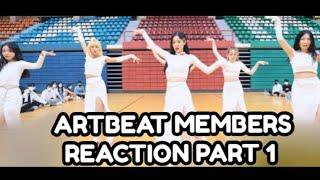 ARTBEAT MEMBERS REACTION TO GFRIEND-APPLE AB GIRLS DANCE COVER PART 1.