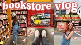 book shopping at the world’s LARGEST bookstore!!  powell’s books vlog + huge haul!
