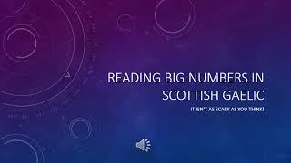 Reading big numbers in Scottish Gaelic
