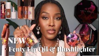 NEW Fenty Beauty Lip Oil & Blushlighter | Bronze All Ova