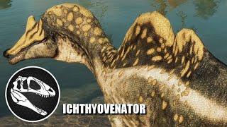 3 Ichthyovenator vs 2 Irritator - JWE 2 Mods (4K 60FPS)