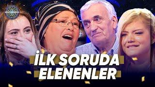 İlk Soruda Elenen Yarışmacılar | Kim Milyoner Olmak İster?