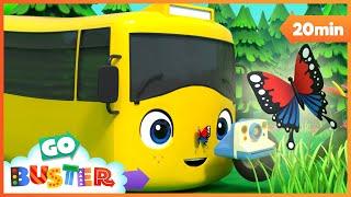 Buster's Butterfly Selfie Adventure! | Go Buster - Bus Cartoons & Kids Stories