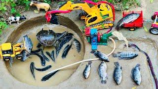 catch fish using mini water pump | fishing exciting | diy tractor @Mini Fish creator