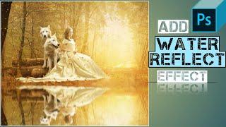 How to Add Water Reflect Effect in photoshop 2021 | #shorts