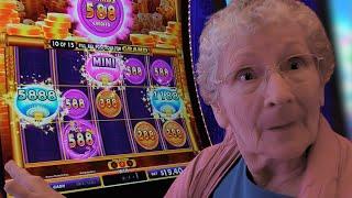 Lucky Lady Yvonne's Unbelievable Luck DRAINS The Casino Slot!