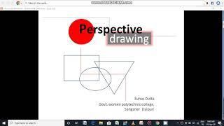 ID205/CA124/Perspective Drawing By Suhas Dutta HOD Gwpc Sanganer