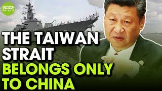 The Taiwan Strait belongs to China and no country can cross it.