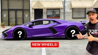 REVEALING CRAZY NEW WHEELS FOR MY LAMBORGHINI REVUELTO!