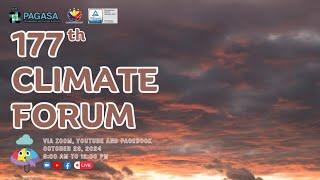 177th Climate Forum via Zoom 9:00 AM to 12:00 PM | October 23, 2024