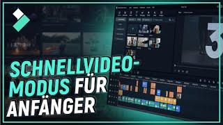 Schnellvideo-Modus für Anfänger: Der Einstieg in die Videobearbeitung | Filmora 12