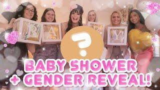 Baby shower + gender reveal!!!  【VLOG】