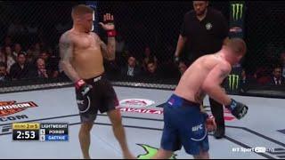 Dustin Poirier showing championship defense against Justin Gaethje.