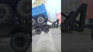 Towing Big Tire Truck Passing Muddy Road #mudrunner #shorts