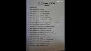 Marketing Management Notes Only Video Part 46 Module 3 Price Mix , Expected questions.