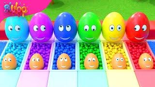 Surprise Eggs Kids Song | Colorful Eggs | BluLoo Nursery Rhymes & Kids Songs