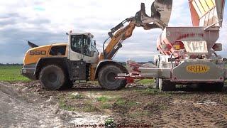Fendt - Liebherr - Bredal / Kalk Streuen - Spreading Lime