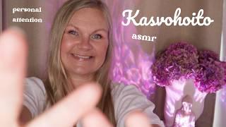 ASMR SUOMI - Nukahda Rauhalliseen Kasvohoitoon - Personal Attention