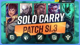 The NEW BEST SOLO CARRY CHAMPIONS on PATCH 25.S1.3 - League of Legends