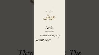 Arsh Urdu Name Meaning  | The Urdu Edit #Shorts