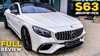 2019 MERCEDES AMG S63 Coupé V8 Full Review BRUTAL Sound Interior Exterior Infotainment Cashmere