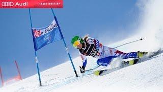 Горные лыжи. Alpine Skiing World Cup. Crans Montana (SUI). Ladies' Super Combined. Slalom