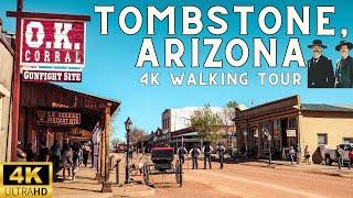 Tombstone, Arizona Walking Tour in 4K - OK Corral Gunfight, Wyatt Earp House, Boot Hill Graveyard