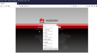 Upgrade Routeur Huawei HG8245H