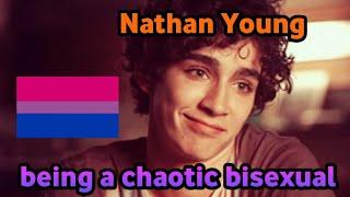 Nathan Young being a Chaotic Bisexual (Misfits)