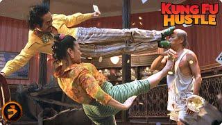 KUNG FU HUSTLE | The Landlady and the Landlord vs the Beast | Stephen Chow Epic Movie