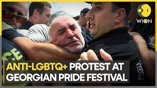 Anti-Gay demonstrators disrupt pride festival in Georgia | Latest News Updates | WION